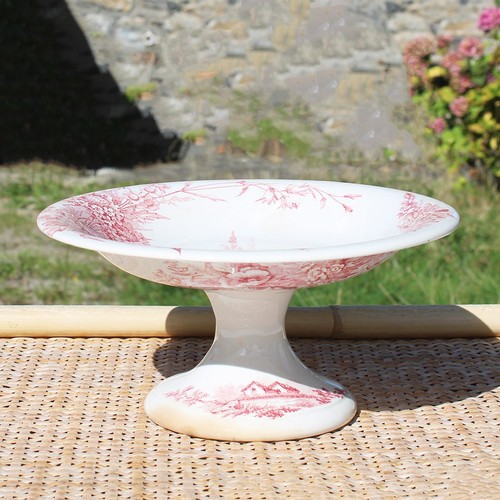 Ancien compotier faïence - en,