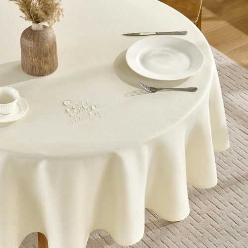 Nappe ronde 200cm beige - ronde,