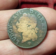#73-41 ~ Louis XVI - Demi 1/2 Sol 1780 H