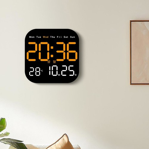 Horloge murale led numérique - murale,