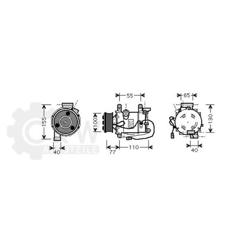 Compresseur climatisation pour - compresseur,