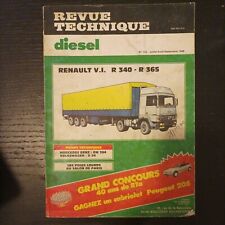 revue technique Renault v.i R 340 R 365 Rt Diesel Renault PL VI r340 r365