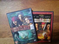 DVD Zone 2 - LOT DVD - PIRATES DES CARAIBES 1 & 2 - COFFRET BLACK PEARL