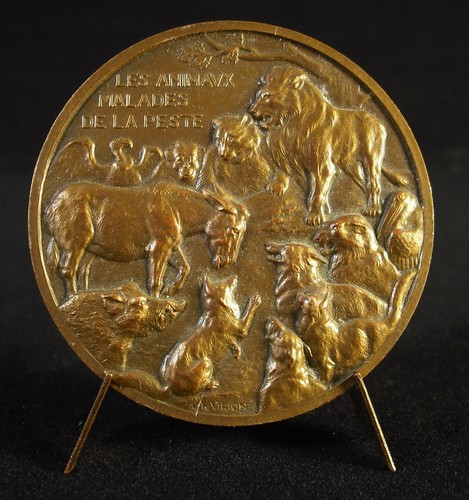Médaille fable jean la - fable,