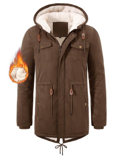 Manteau homme hiver fourrure - manteau,