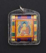 Amulette Bouddhiste -  Bouddha Sungkhor - Bouddha Médecine # 9370