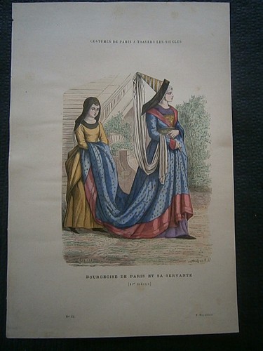 Gravures costumes paris - gravures, 19°