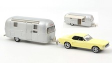 Miniature voiture auto 1:43 Norev Ford MUSTANG+Airstream Caravane diecast