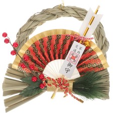  Paille en couronne tissée Pendentif tissé de paille pour Restaurant japonais