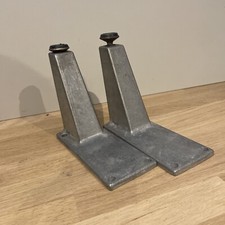 2 Pieds De Meuble Aluminium Mat Compas Atelier Loft