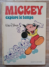 BD Mickey explore le temps  1980 Walt Disney Hachette Album grand format