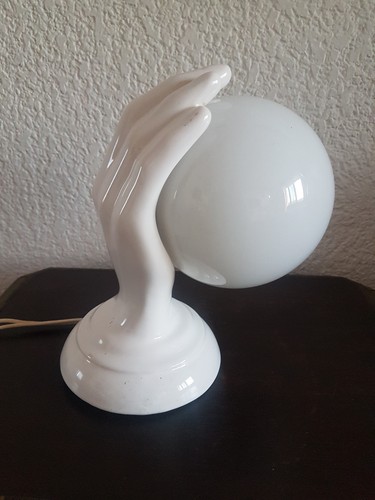 Lampe céramique opaline - céramique, et