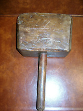 ANCIEN Maillet  Menuisier, Ebéniste, Sculpteur bois, 28 cm/ 15x12x7 cm Noisetier