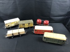 Lot de 6 wagons en tôle de