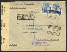 Espagne Etat Espagnol Courrier Certifié Espagne Etat Espagnol Courrier Botte