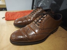 Carmina 850€ Men's Cordovan Leather Shoes Size US7.5/UK6.5/EU40 Made in Spain 