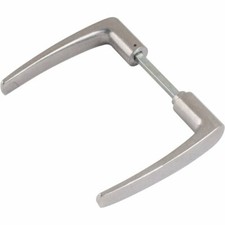 Poignée clenche béquille double 1166 marque DUVAL avec carré fixe