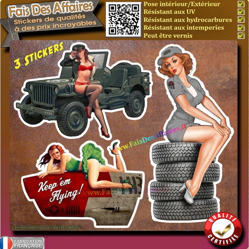 Stickers autocollant pin - 3, -up