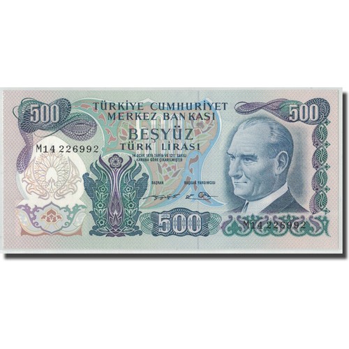 Billet turquie 500 lira - billet,,