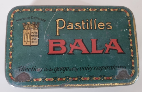 Boîte ancienne pastilles bala - pastilles,