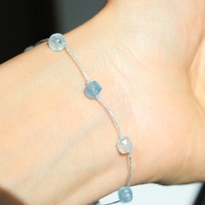 bracelet aigue-marine perle