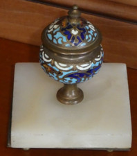 Encrier En Bronze Émaux