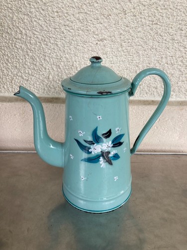 Ancienne cafetiere emaillee - cafetiere,