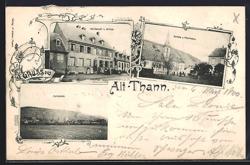 Cpa thann gasthaus l - gasthaus,
