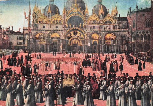 Italie venise procession la - de,