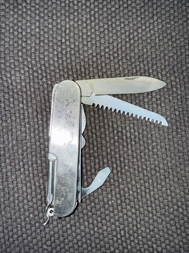 Ancien couteau suisse - ancien, argenté