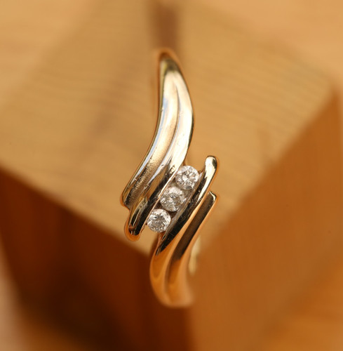 Bague jonction jaune 9ct - bague,