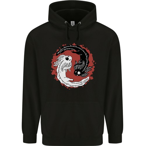 Hoodie pour hommes yin yang - yin,