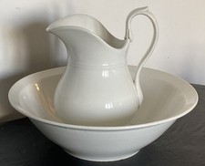 Ensemble de toilette vasque et broc Creil Montereau