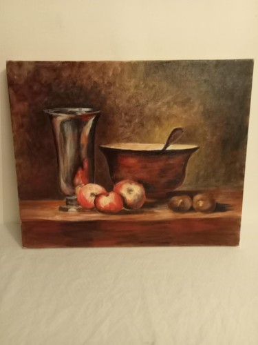Tableau nature morte huile - nature, morte,