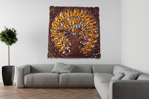 Bois tableau bodhi baum - bois,