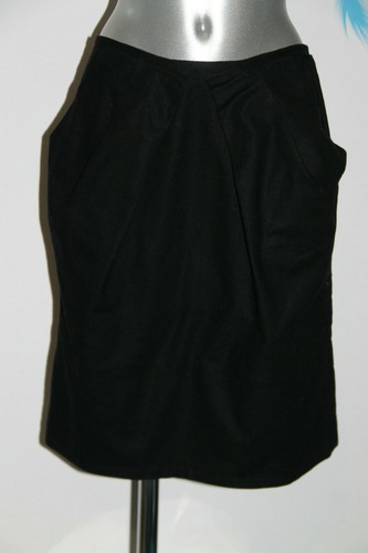 Luxueuse jupe lin - jupe, noire