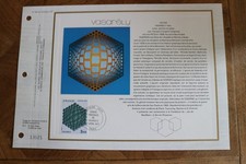 feuillet CEF 1977 premier 1er jour VICTOR VASARELY PEINTRE OEUVRE ORIGINALE 399