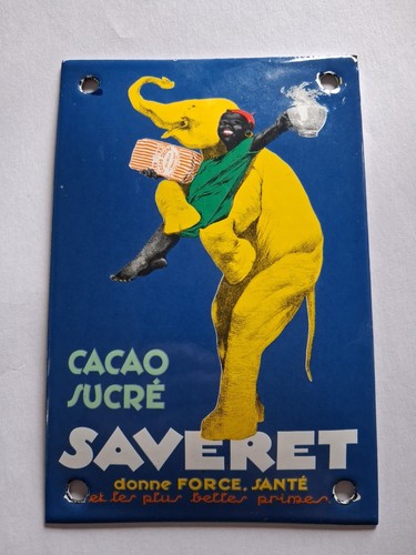 Plaque tole emaillee cacao - emaillee,