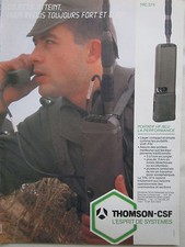 10/1984 PUB THOMSON-CSF TELECOMMUNICATIONS HF/BLU TRC 374 ORIGINAL FRENCH AD