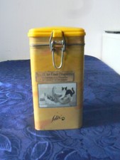 ANCIENNE BOITE EN FER COFFRET PUBLICITAIRE VINTAGE FELIX CHAT ALIMENT COLLECTION