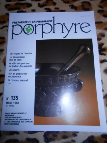 Revue porphyre préparateur - revue,