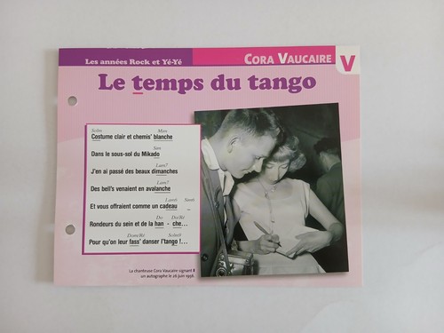 Carte fiche cora - carte,