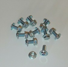 Lot de 10 vis A EMBASE  M6 x 16 + écrou embase auto moto scooter quad etc...