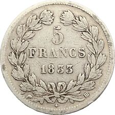 #F0209 France : 5 francs 1833