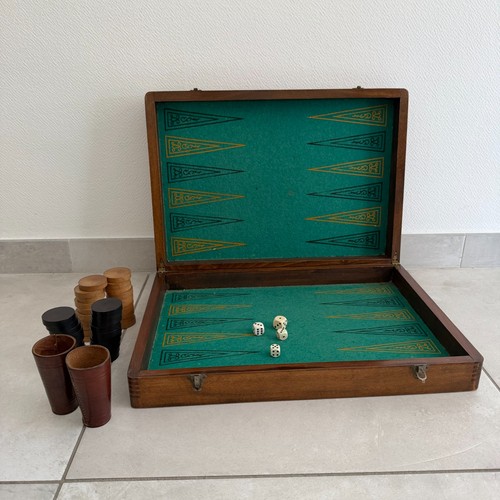 Ancien grand jeu backgammon - grand,