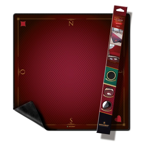 Tapis jeu cartes - de, de