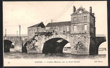 CPA Nantes, Vieilles Maisons sur le Pont Pirnill 