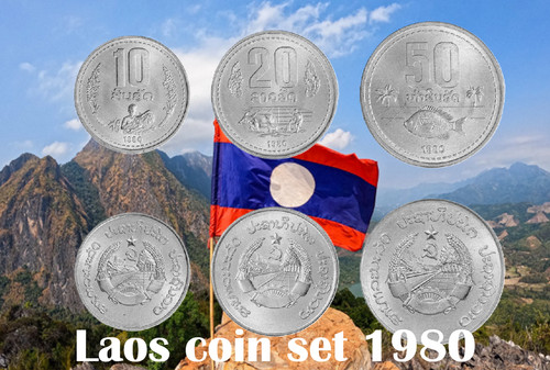 Pièce laos 50 - laos, 20