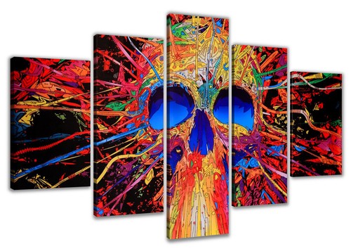 Tableau sur toile crâne - tableau,
