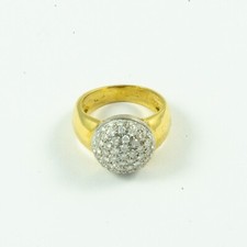 Bague pour femme en Or Jaune et Blanc 18 carats